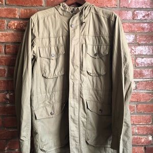 Eddie Bauer anorak raincoat. Olive green XL